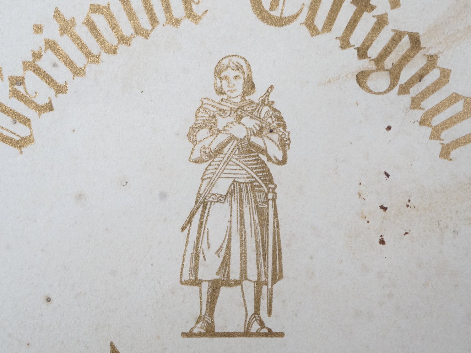 画像3: ＊蚤の市＊ アンティーク ジャンヌダルクのお菓子箱  (3)