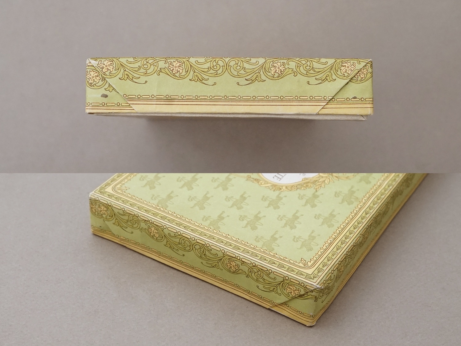 画像4: 1900年頃 アンティーク チョコレートボックス お菓子箱 CHOCOLATS FANTAISIES - CONFISERIE DU CHIEN QUI SAUTE PARIS - (4)