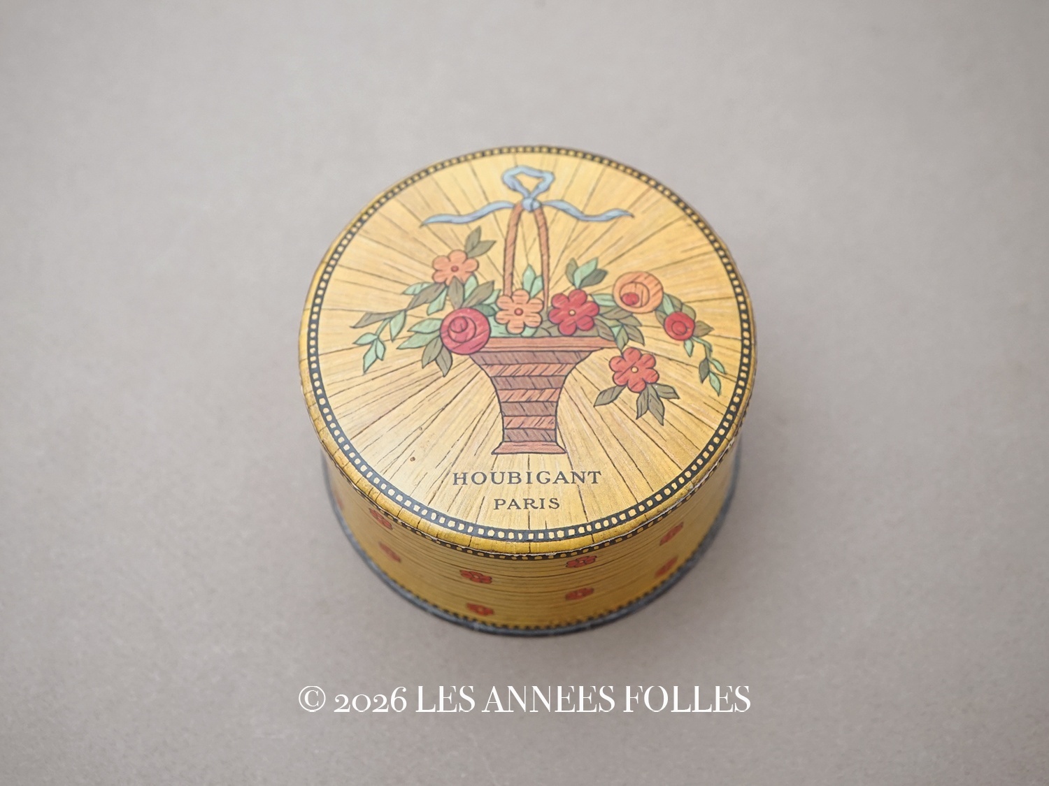 画像1: ＊蚤の市＊ アンティーク パウダーボックス - HOUBIGANT - (1)