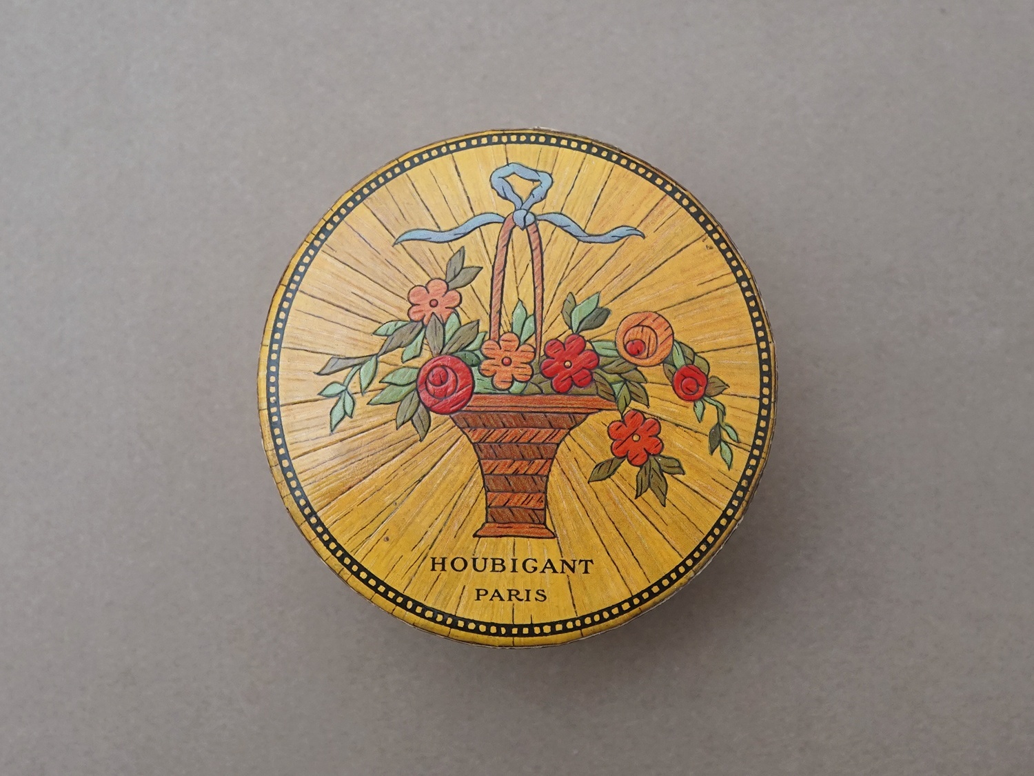 画像2: ＊蚤の市＊ アンティーク パウダーボックス - HOUBIGANT - (2)