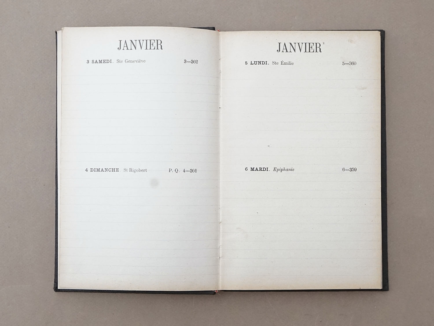 画像7: ＊蚤の市＊1914年 アンティーク 未使用の手帳 スケジュール帳 AGENDA 1914 (7)