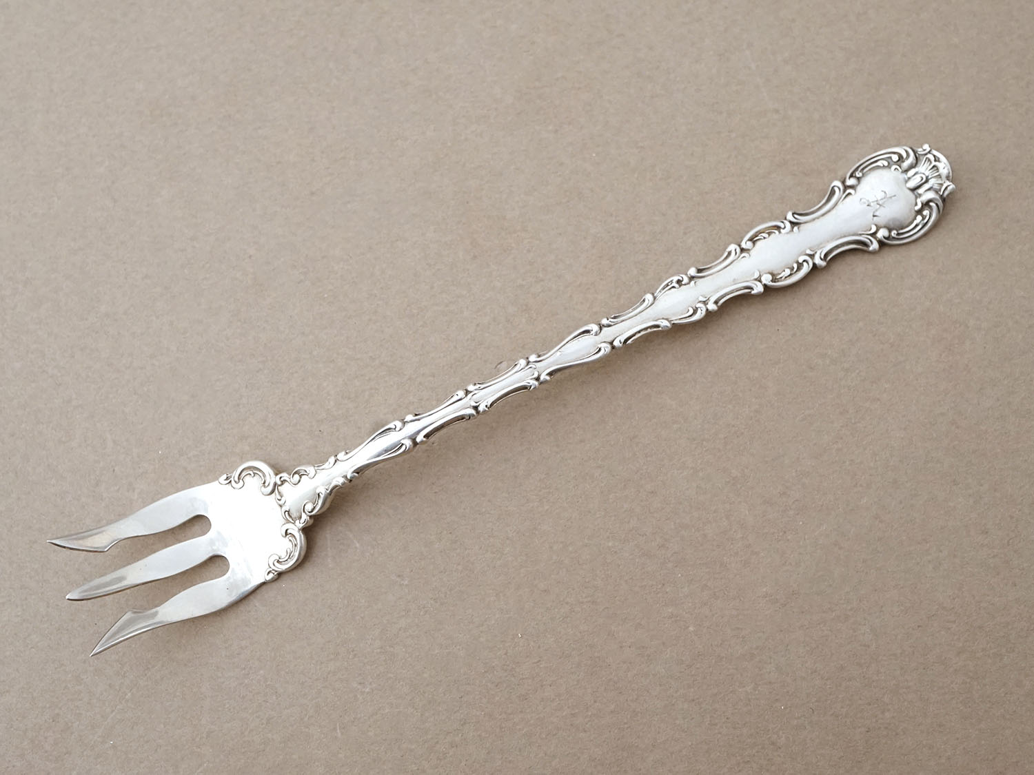 画像8: 1897年 アンティーク  シルバー製 カトラリーセット イニシャル【A】シルバー925 (8)