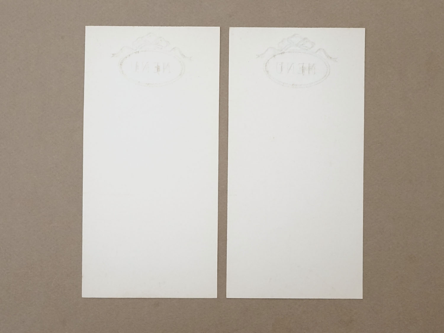 画像3: 未使用 アンティーク 6枚セット メニューカード  MENU ルイ16世スタイル  (3)