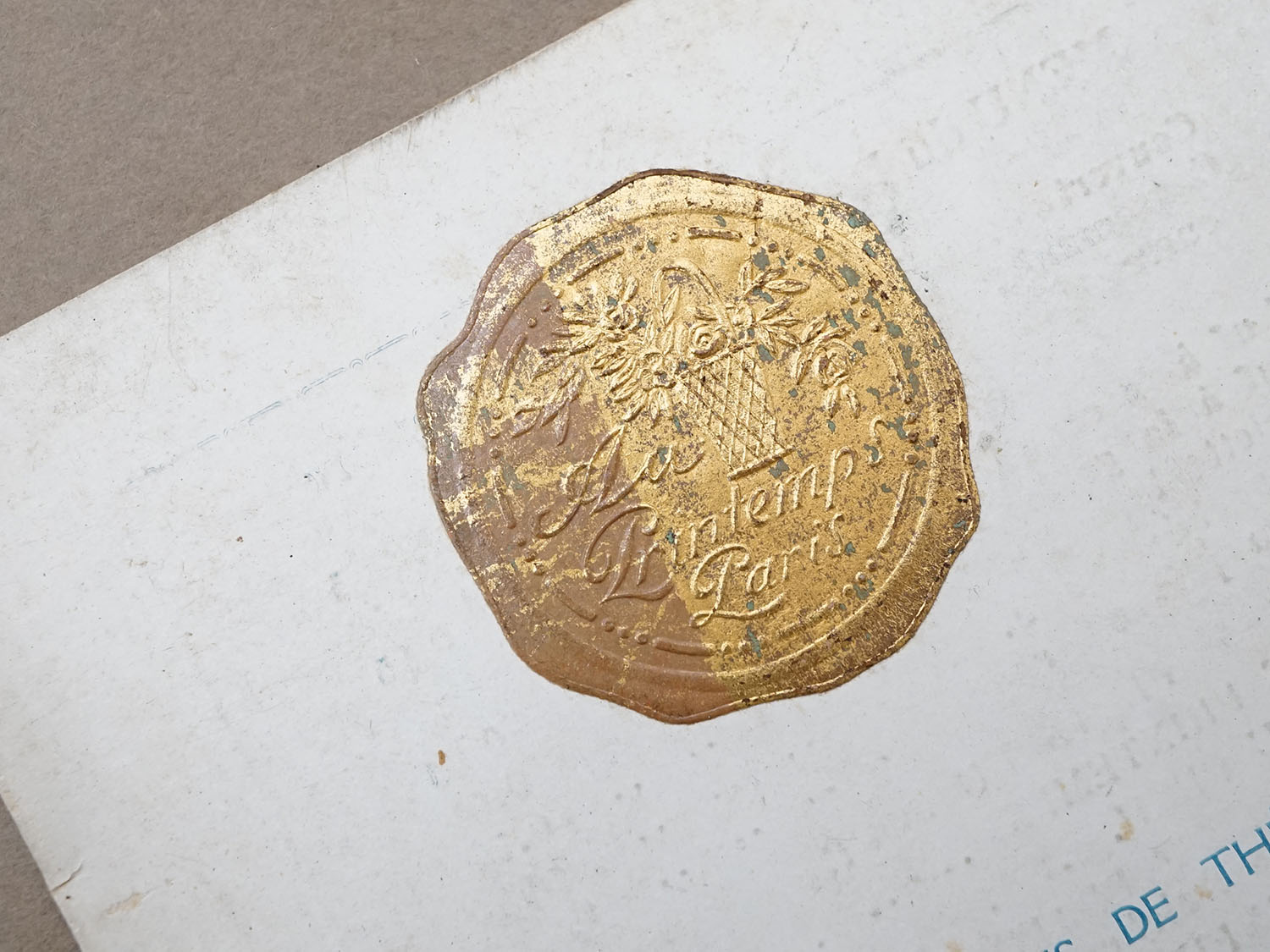 画像2: アンティーク プランタン百貨店 ティーサロンのメニュー  SALON DE THE DU "PRINTEMPS"- AU PRINTEMPS - (2)