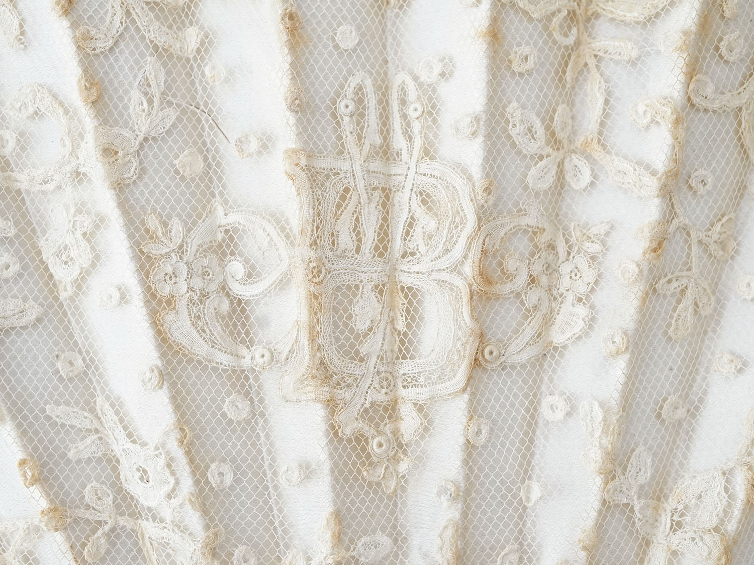 画像6: ＊蚤の市＊19世紀末 アンティーク レースのファン　 (6)