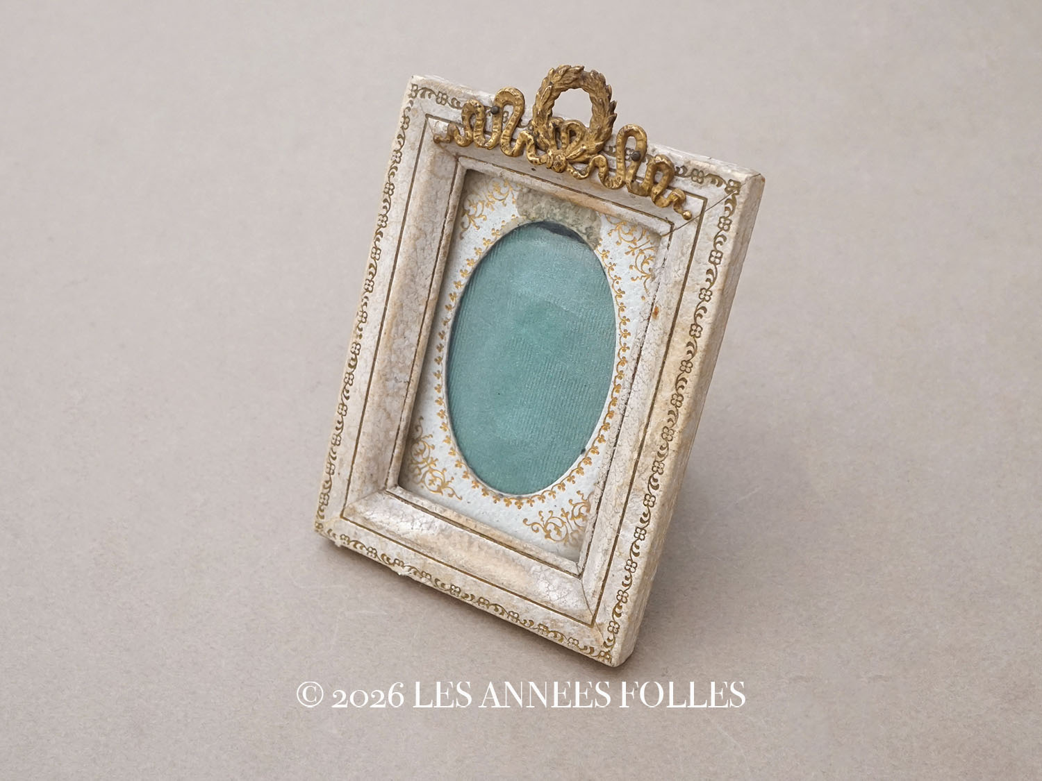 画像1: ＊蚤の市＊19世紀末 アンティーク 小さなフォトフレーム　 (1)