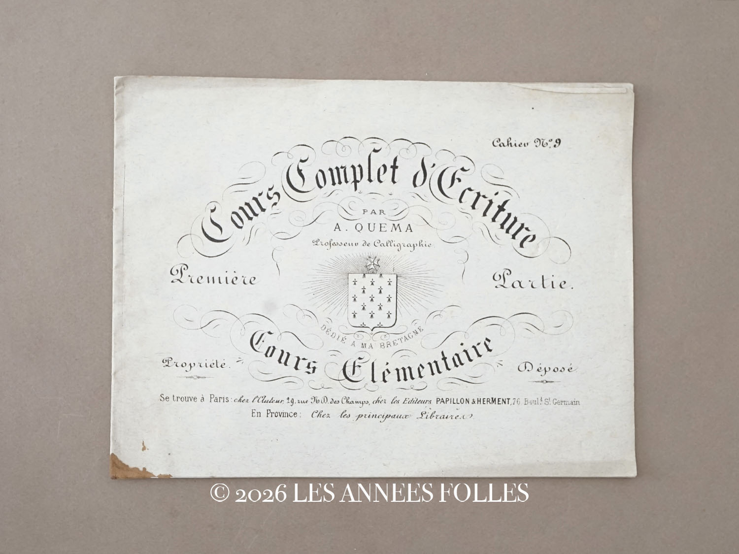 画像1: ＊蚤の市＊アンティーク 19世紀末 書き方ノート (1)