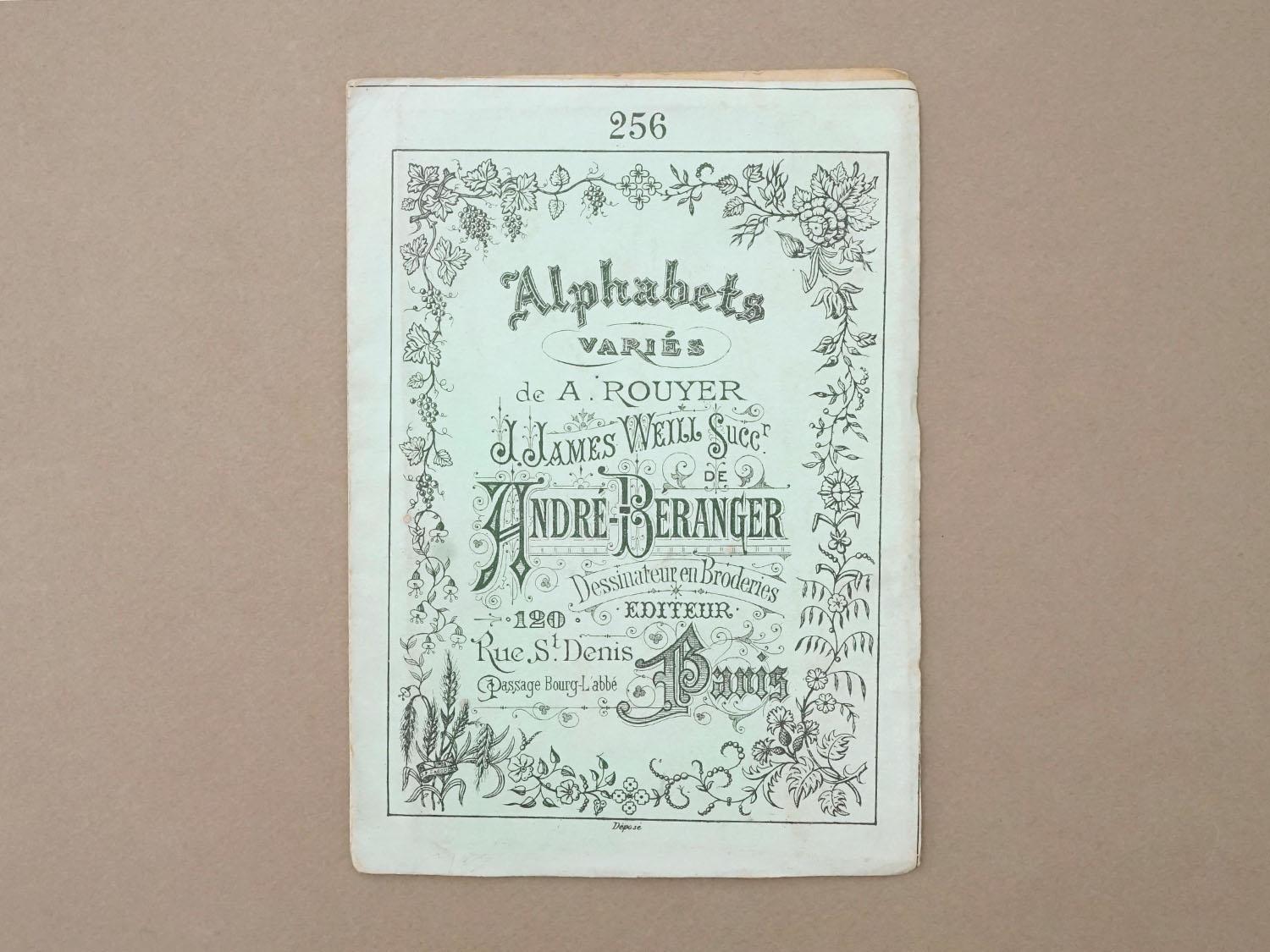 画像9: ＊蚤の市セット＊アンティーク 刺繍図案帳 2点セット (9)