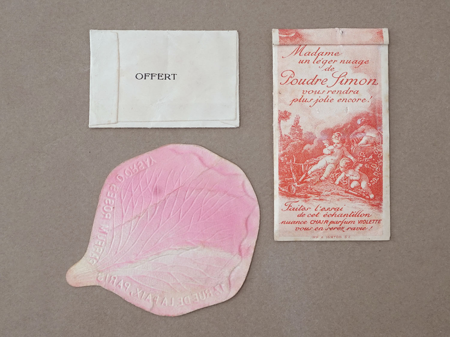 画像5: ＊蚤の市セット＊アンティーク  パフュームリーのセット パフュームカード＆パウダーサシェ (5)