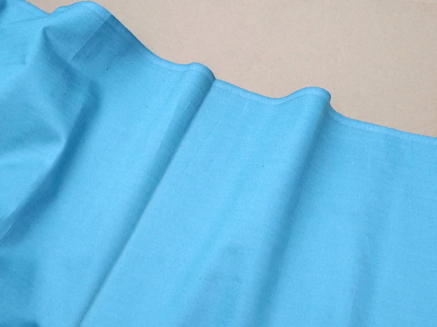 画像3: アンティーク シルク製 ファブリック ブルー 124×115cm (3)