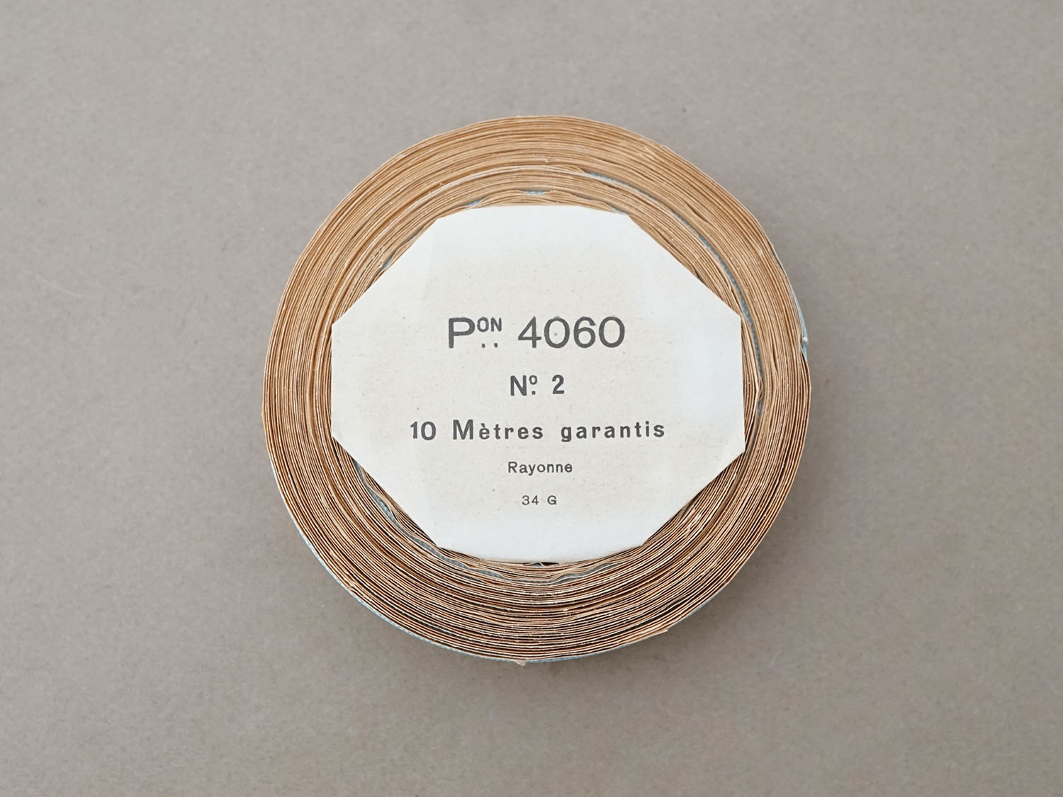 画像4: アンティーク グログランリボン 10m ベビーブルー 10mm幅  PON 4060 COL 56 (4)