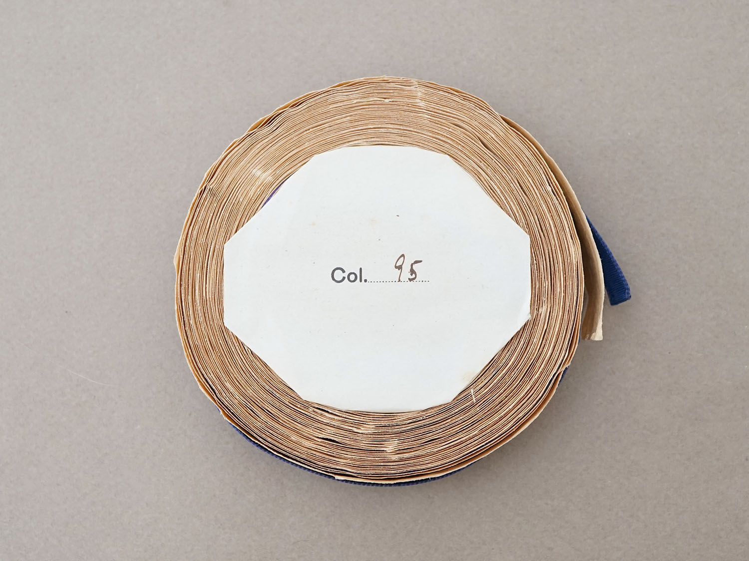 画像5: ＊蚤の市＊アンティーク グログランリボン 10m マリンブルー 10mm幅  PON 4060 COL 95 (5)