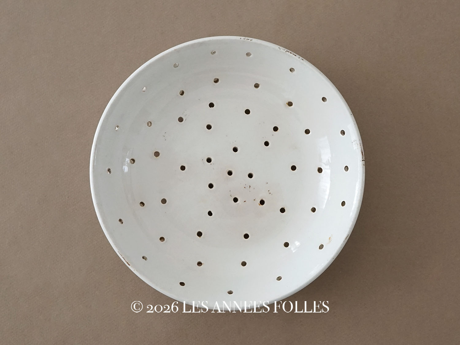 画像1: ＊蚤の市＊19世紀 アンティーク 水切りプレート  - LUNEVILLE  - (1)