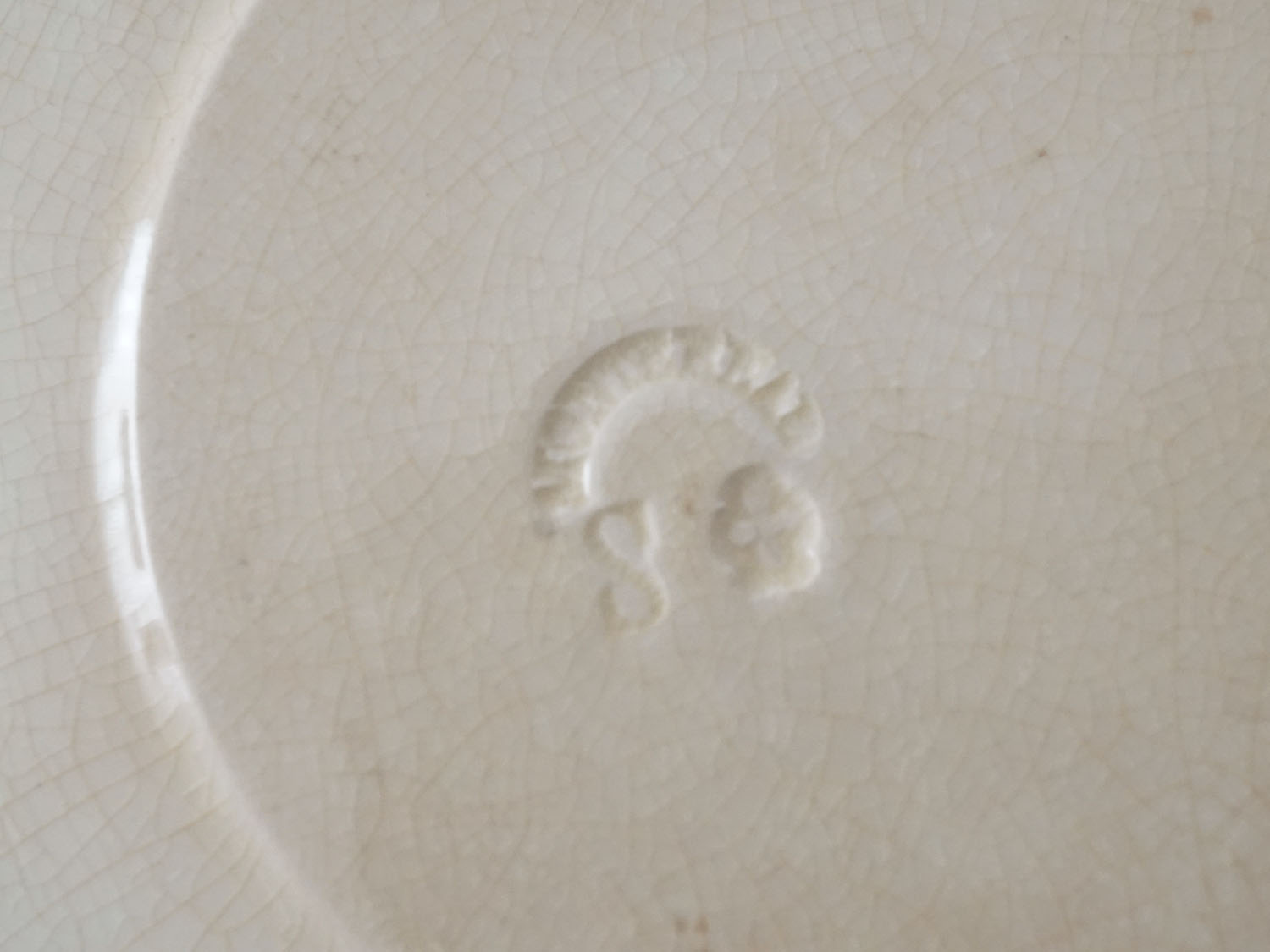 画像8: ＊蚤の市＊19世紀 アンティーク オクトゴナル コーヒーソーサー モントロー窯 - MONTEREAU - (8)