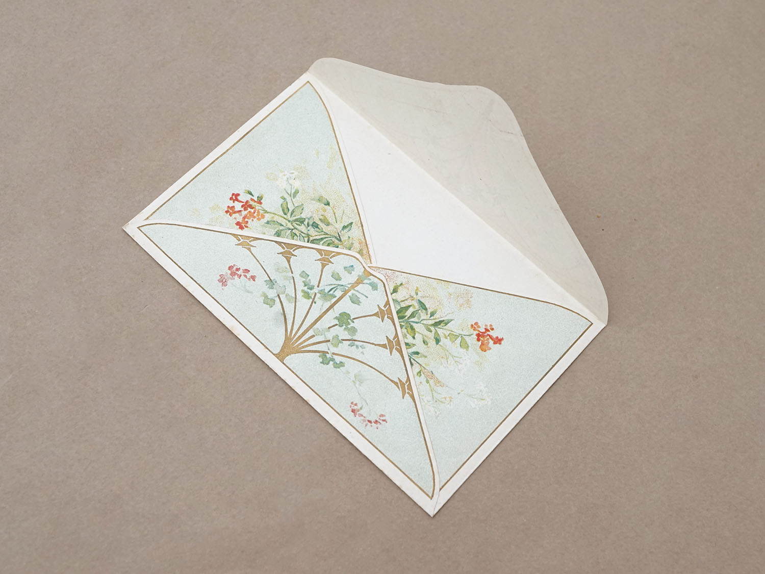 画像4: アンティーク パウダーサシェの紙袋 SACHET PARFUME AUX FLEURS - HUGUES FILS & CIE - (4)