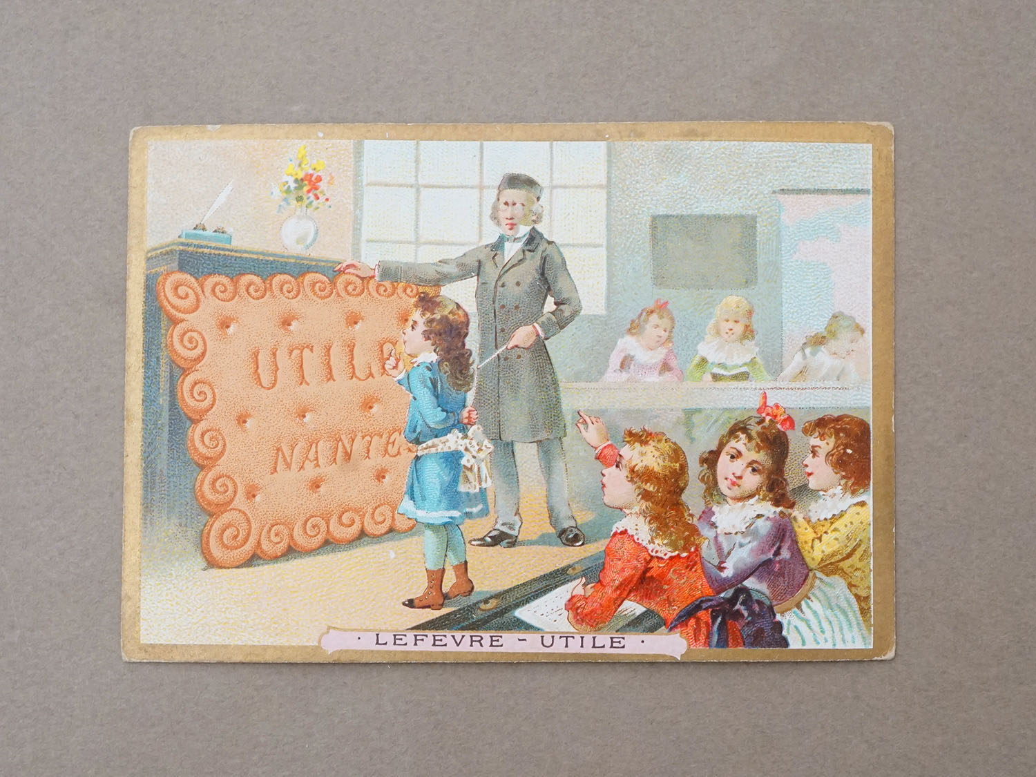 画像4: アンティーク 『LU』 クロモ 3点セット - LEFEVRE-UTILE - (4)