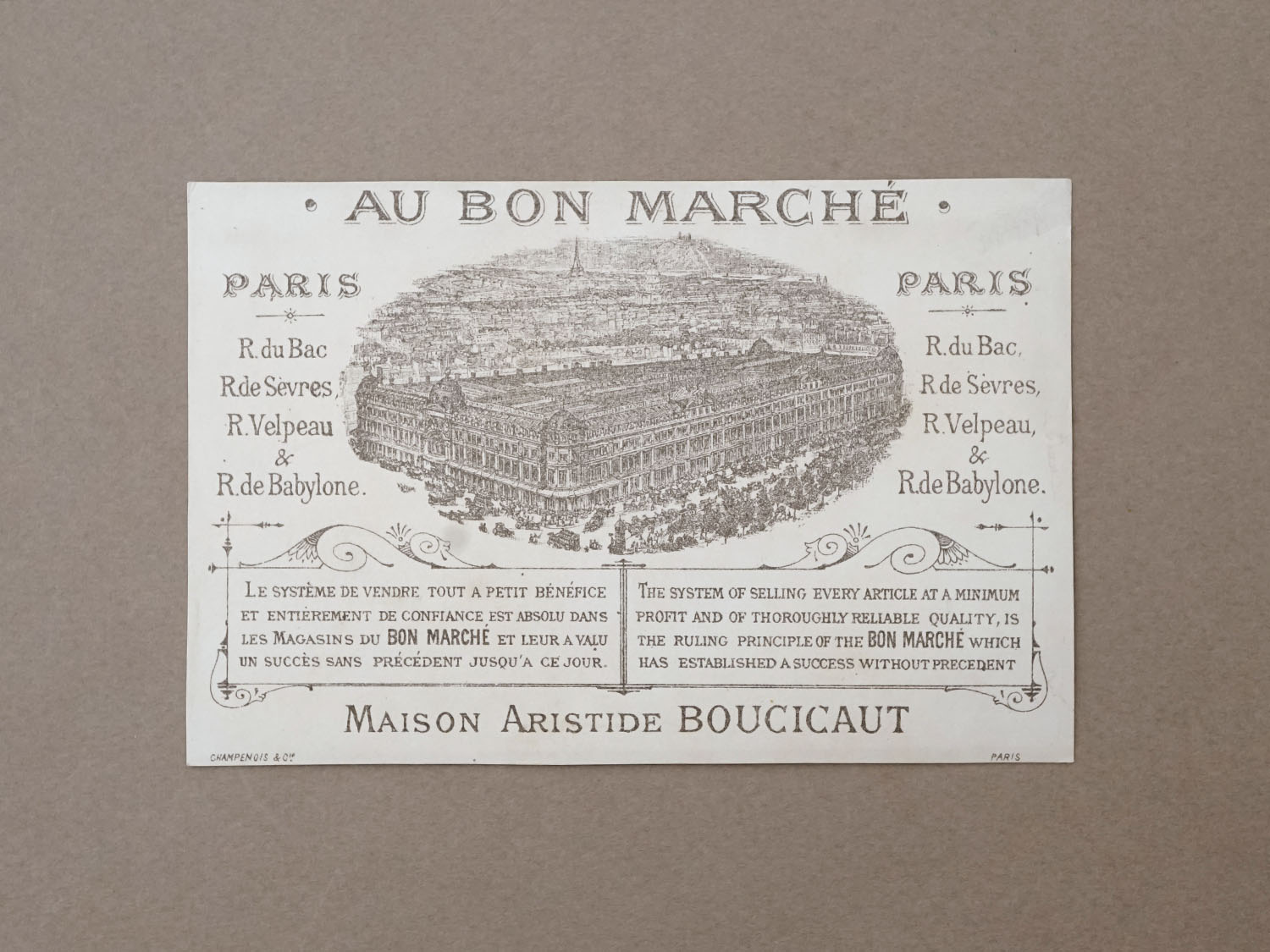 画像3: アンティーク クロモ パリ万博 ベトナム村 LE VILLAGE ANNAMITE -AU BON MARCHE- (3)