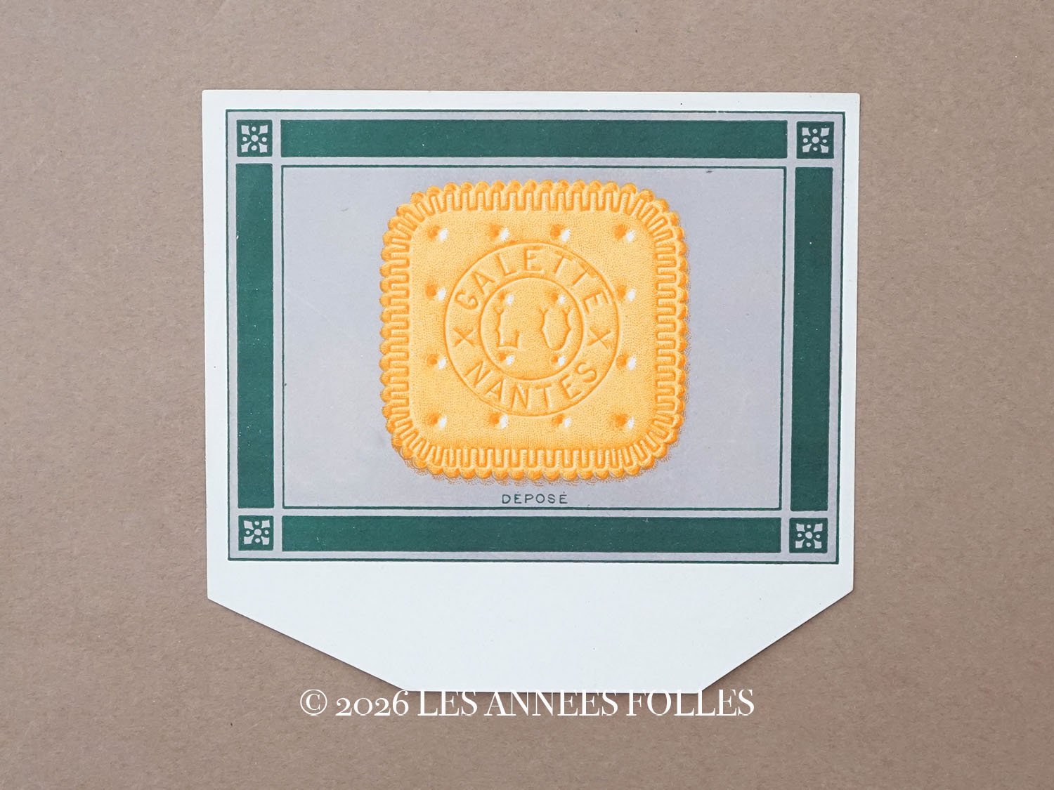 画像1: 1900年頃 アンティーク ラベル 『LU』ガレット GALETTE NANTES  - LEFEVRE-UTILE - (1)