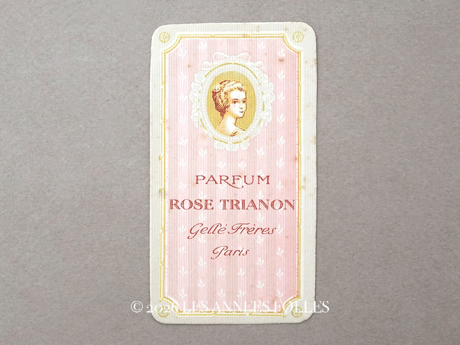 画像1: アンティーク パフュームカード ROSE TRIANON - GELLE FRERES PARIS - (1)