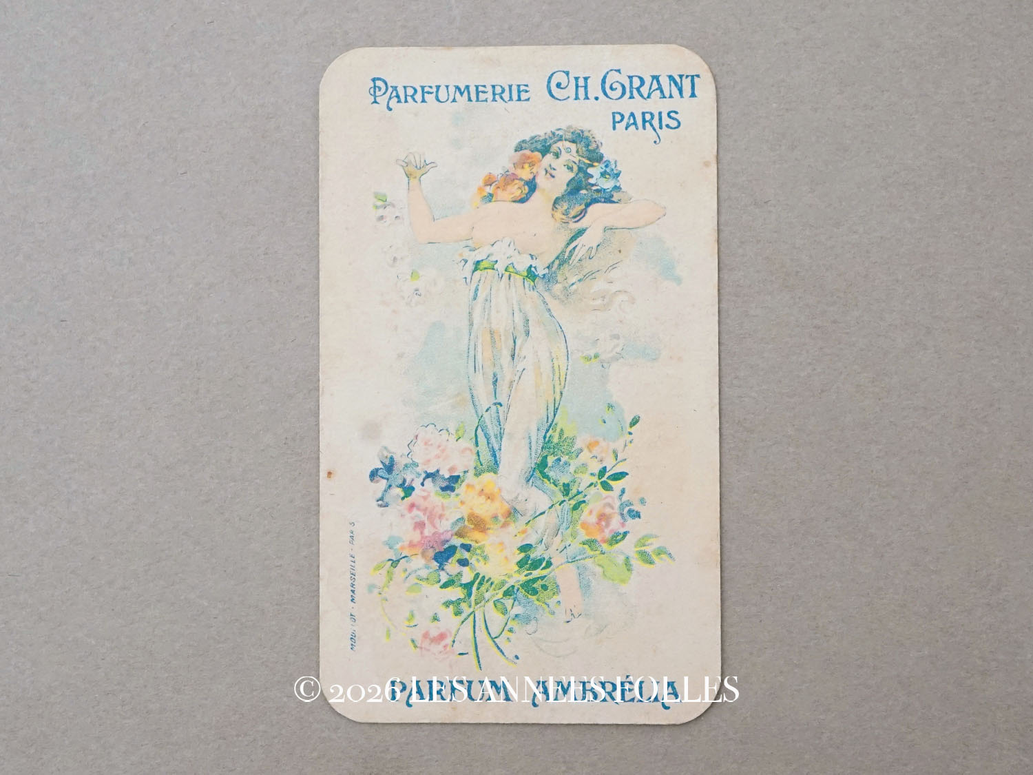 画像1: アンティーク パフュームカード  PARFUM AMBRELIA - CH.GRANT PARIS - (1)
