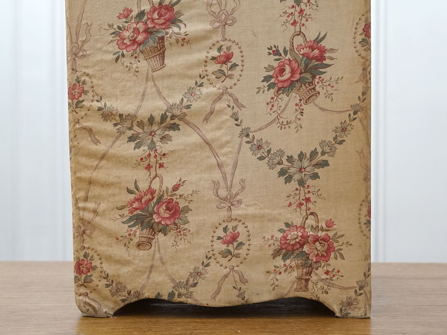 画像7: 1900年頃  アンティーク カルトナージュチェスト  薔薇の花かご ローズバスケット (7)