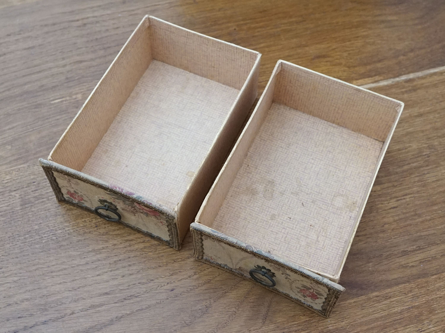 画像10: 1900年頃  アンティーク カルトナージュチェスト  薔薇の花かご ローズバスケット (10)