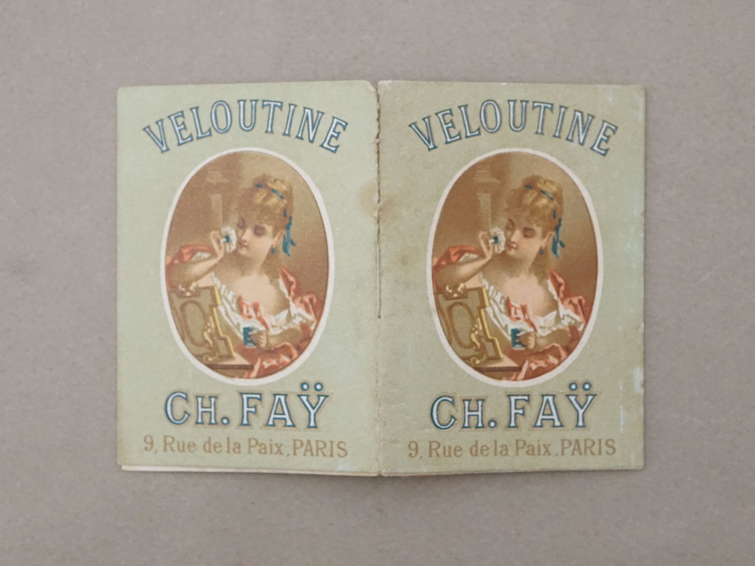 画像3: 1890年頃 アンティーク カルネ PAPIER D'ARABIE  VELOUTINE - CH.FAY PARIS  - (3)