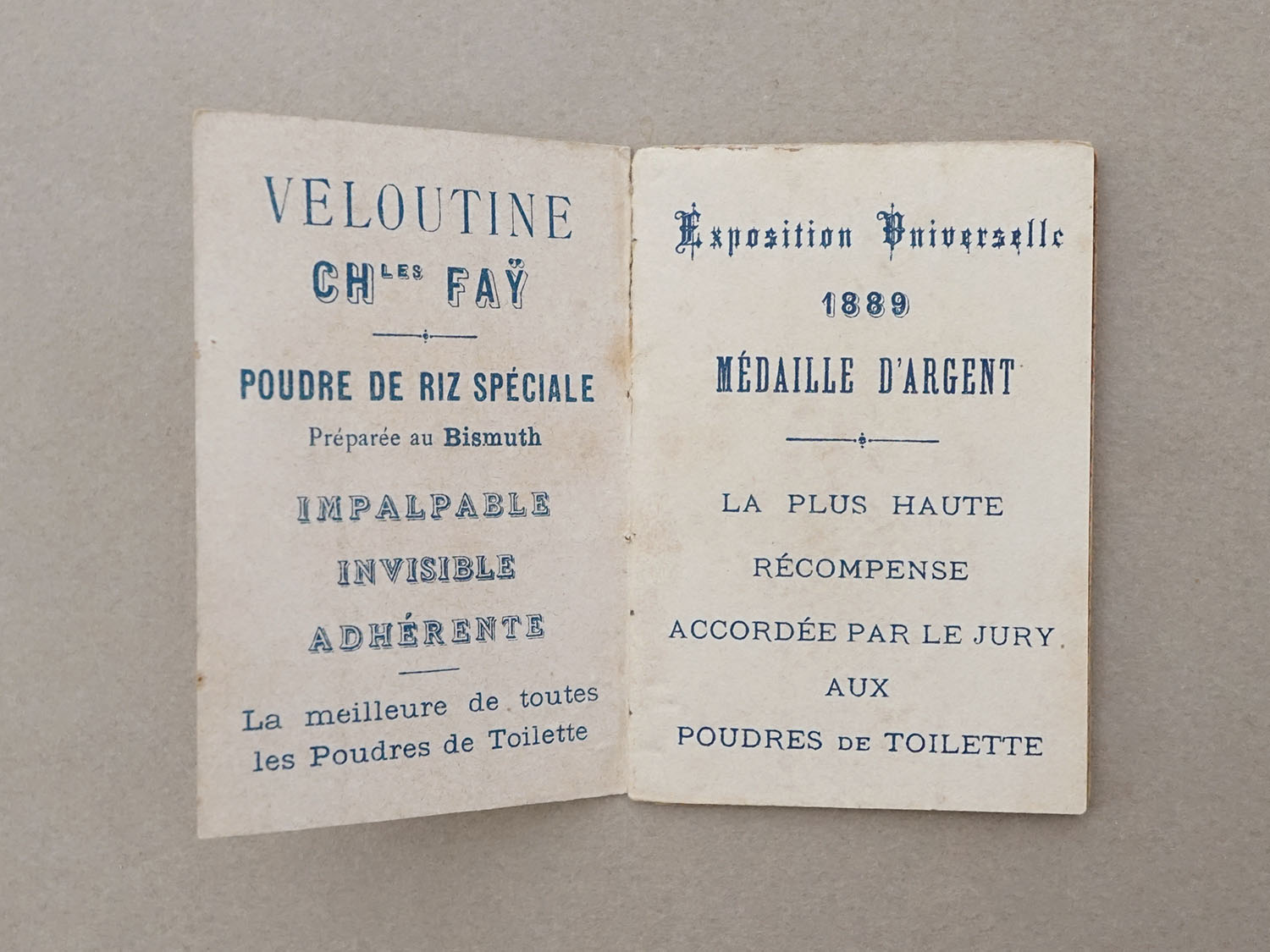 画像4: 1890年頃 アンティーク カルネ PAPIER D'ARABIE  VELOUTINE - CH.FAY PARIS  - (4)