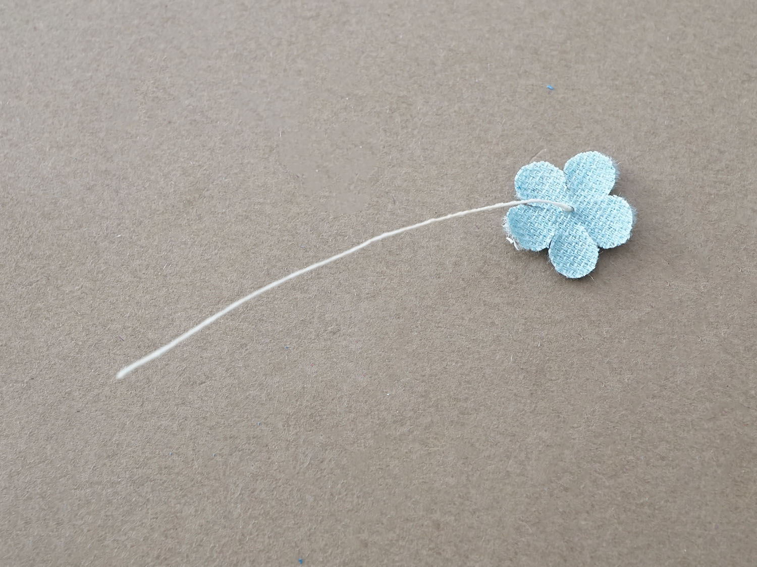 画像6: アンティーク ベルベットの布花 水色 30ピースのセット 15mm (6)