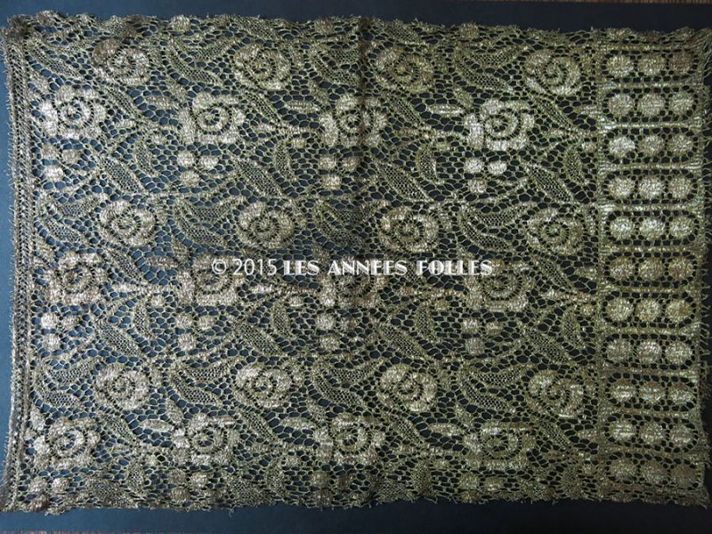 画像2: ＊蚤の市＊【クリスマスセール2024対象外】1920年代 アンティーク メタルレース 花模様 アールデコ (2)